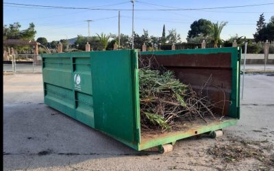 ¿Cómo se usan los contenedores para podas?