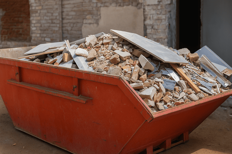 Contenedores para reformas y tipos de residuos