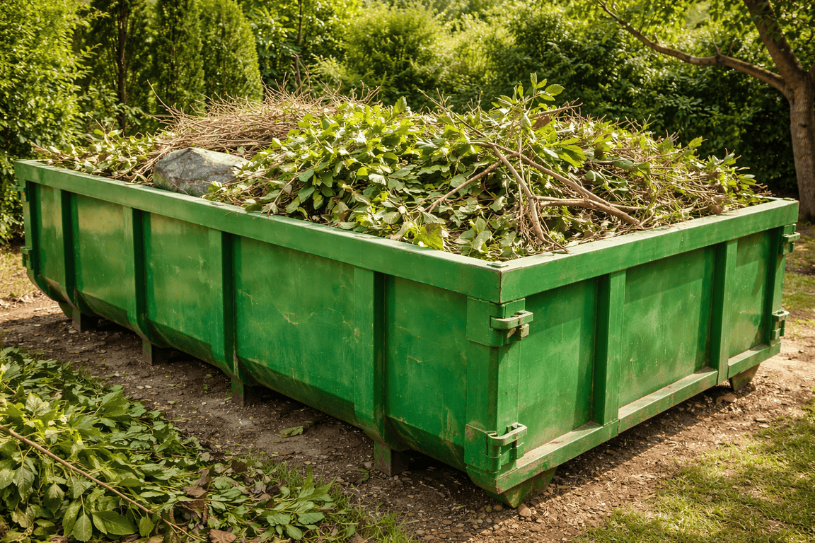 contenedor para residuos verdes Las Rozas
