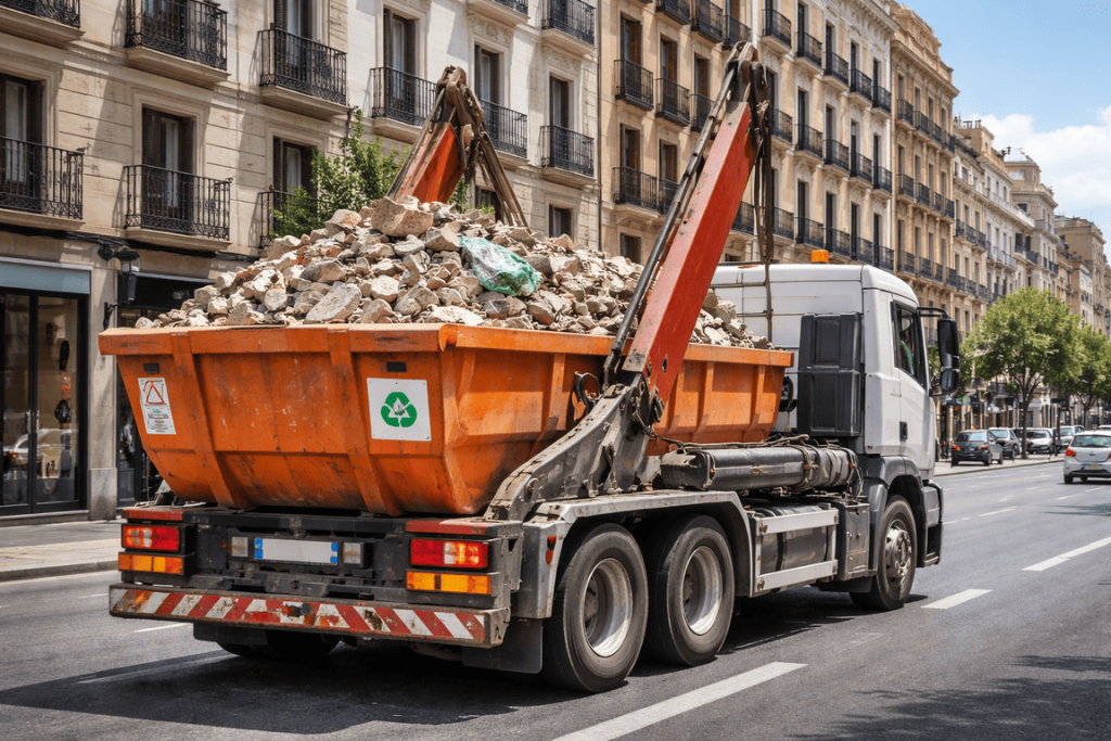 servicio de contenedor Las Rozas entrega rápida 24 h